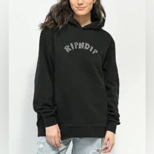 Ripndip Black Hoodie with White Logo